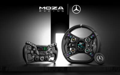 MOZA Gamescom 2026: Mercedes- ja Ford-ohjauspyörät, MotoGP-moottoripyörä ja tekoäly